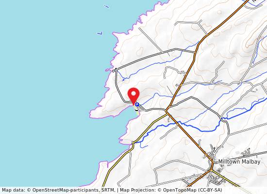 White Strand, Miltown Malbay on the map