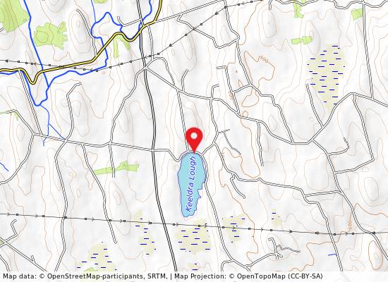 Keeldra Lough on the map