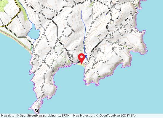 Red Strand on the map