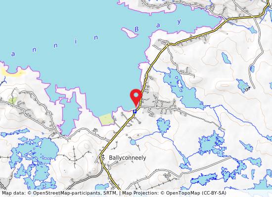 Mannin Bay, Ballyconneely on the map