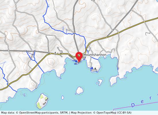 Mountshannon, Lough Derg on the map