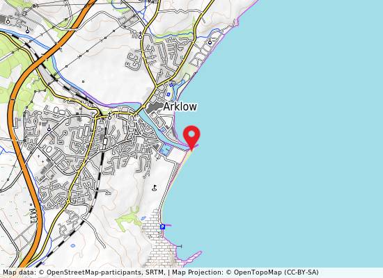 Arklow South Beach on the map