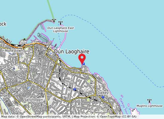 Sandycove Beach on the map