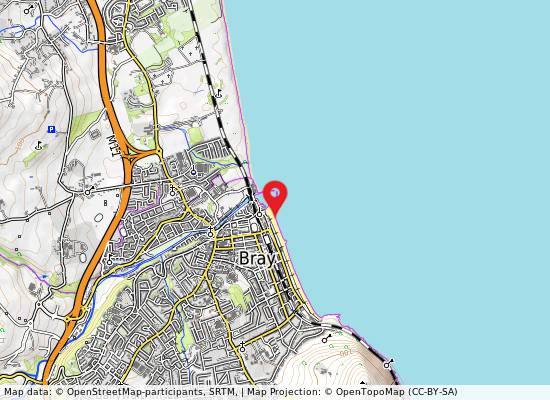 South of Bray Harbour on the map