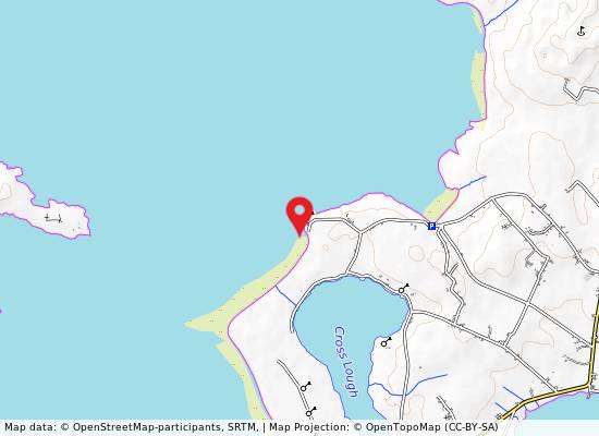 Cross Beach, Belmullet on the map