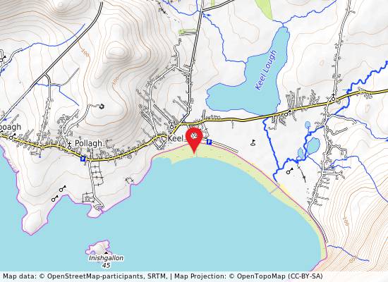 Keel Beach, Achill Island on the map