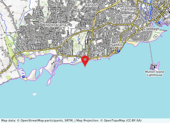 Salthill Beach on the map