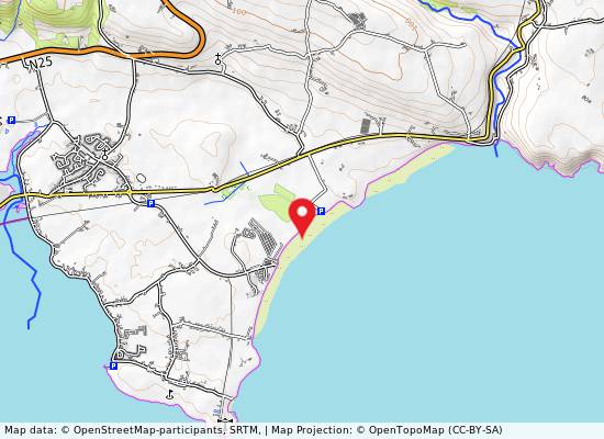 Clonea Beach on the map