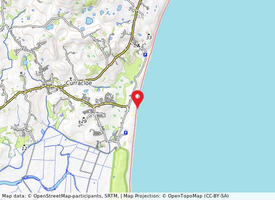 Curracloe on the map