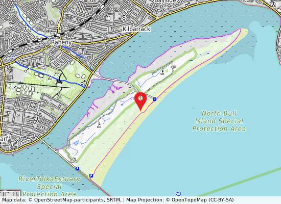 Dollymount Strand on the map