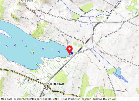 The Cut, Lough Lene on the map