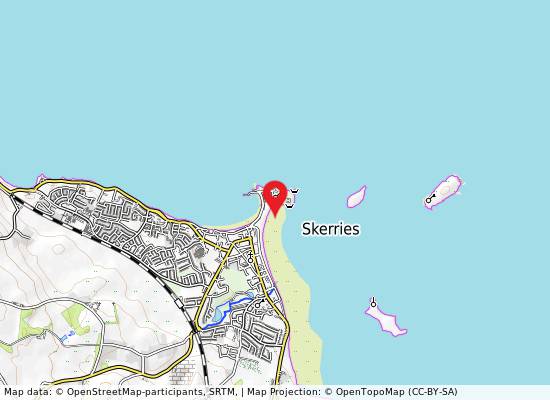 Skerries, South Beach on the map