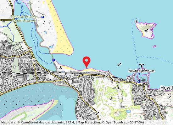 Sutton, Burrow Beach on the map